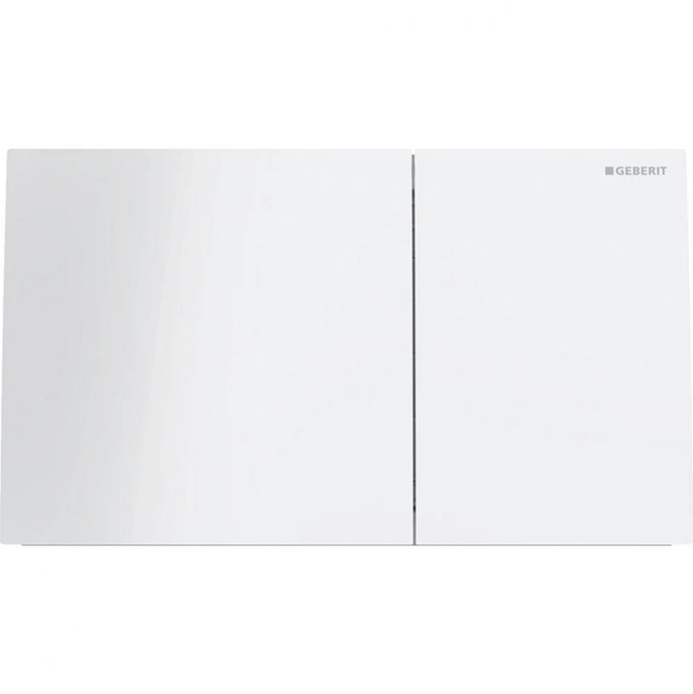 Geberit Sigma70 actuator plate for dual flush, square: white, B=25cm