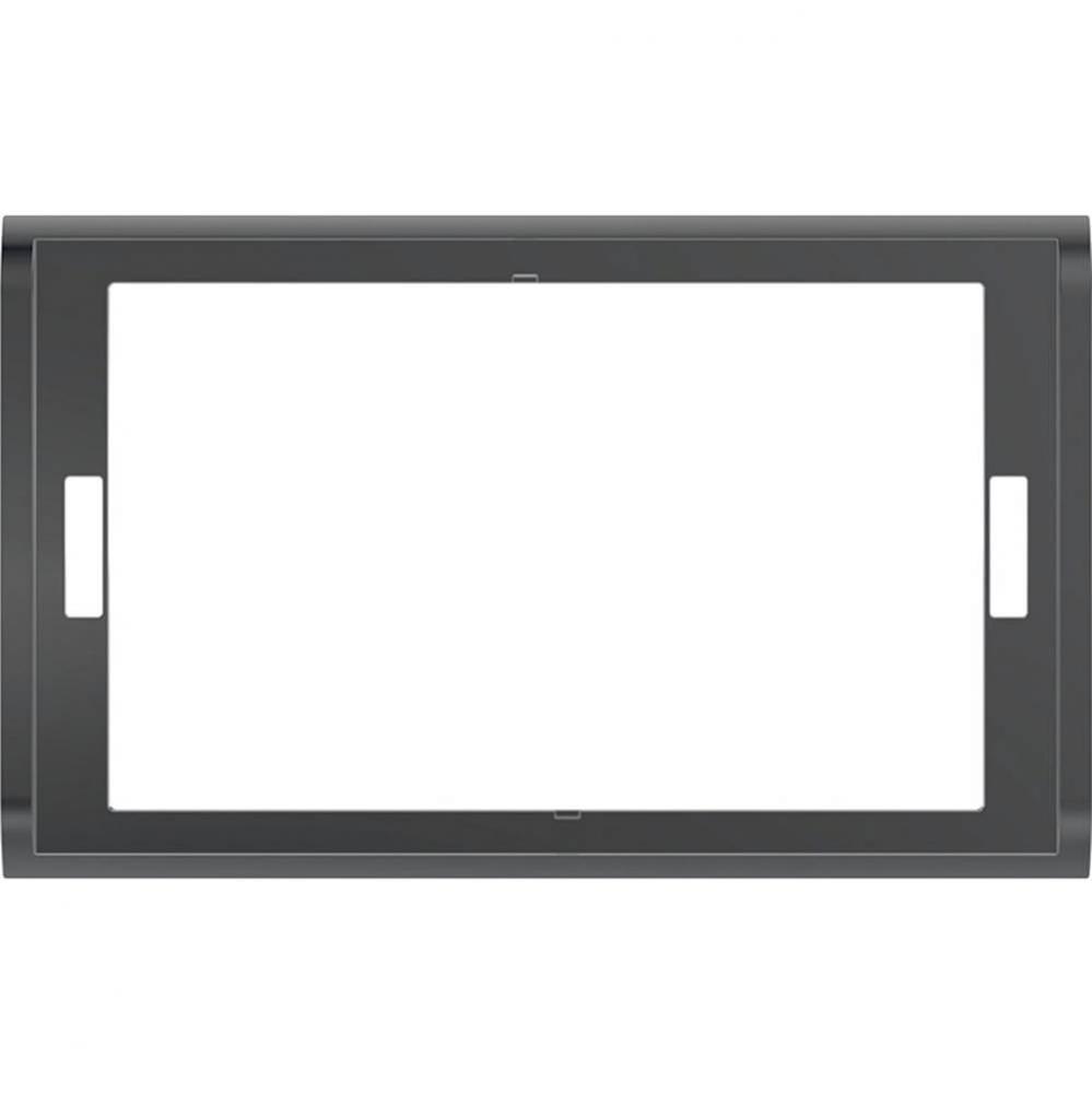 Geberit cover frame for Sigma70 actuator plate, square: black chrome / polished