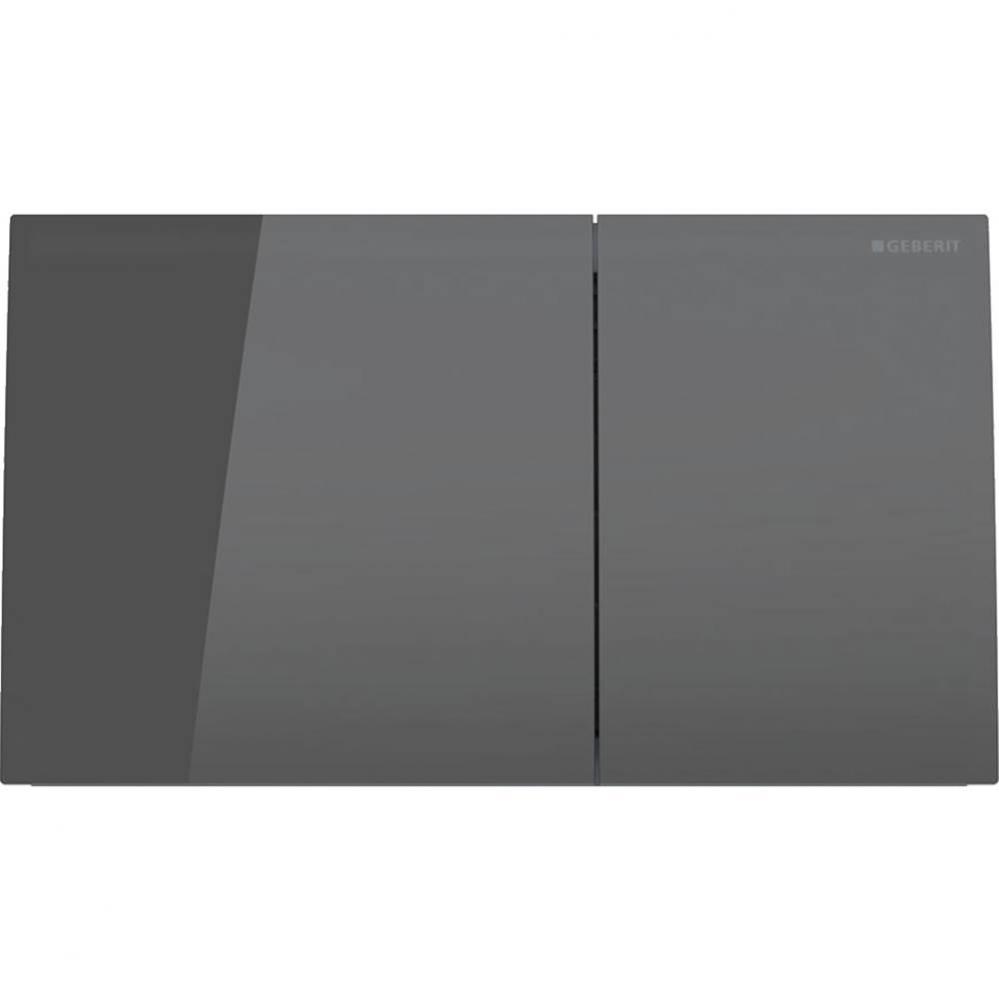 Geberit Sigma70 actuator plate for dual flush, square: lava, B=25cm