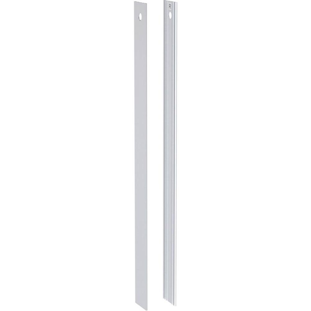 Side cladding set for Geberit Monolith sanitary module for WC, 101 cm: aluminium brushed