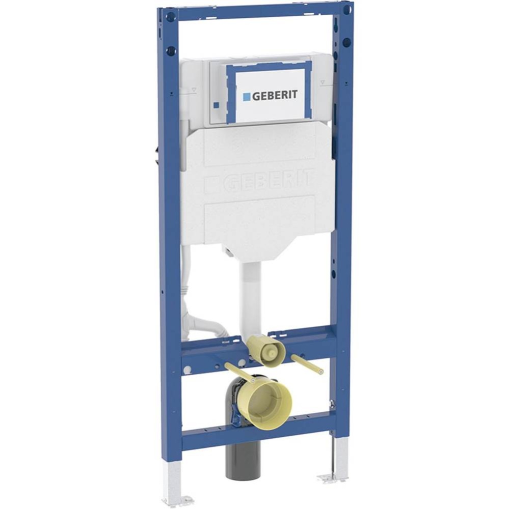 Geberit Duofix element for wall-hung WC, 120 cm, with Sigma concealed cistern 12 cm, 4.8 / 3 litre