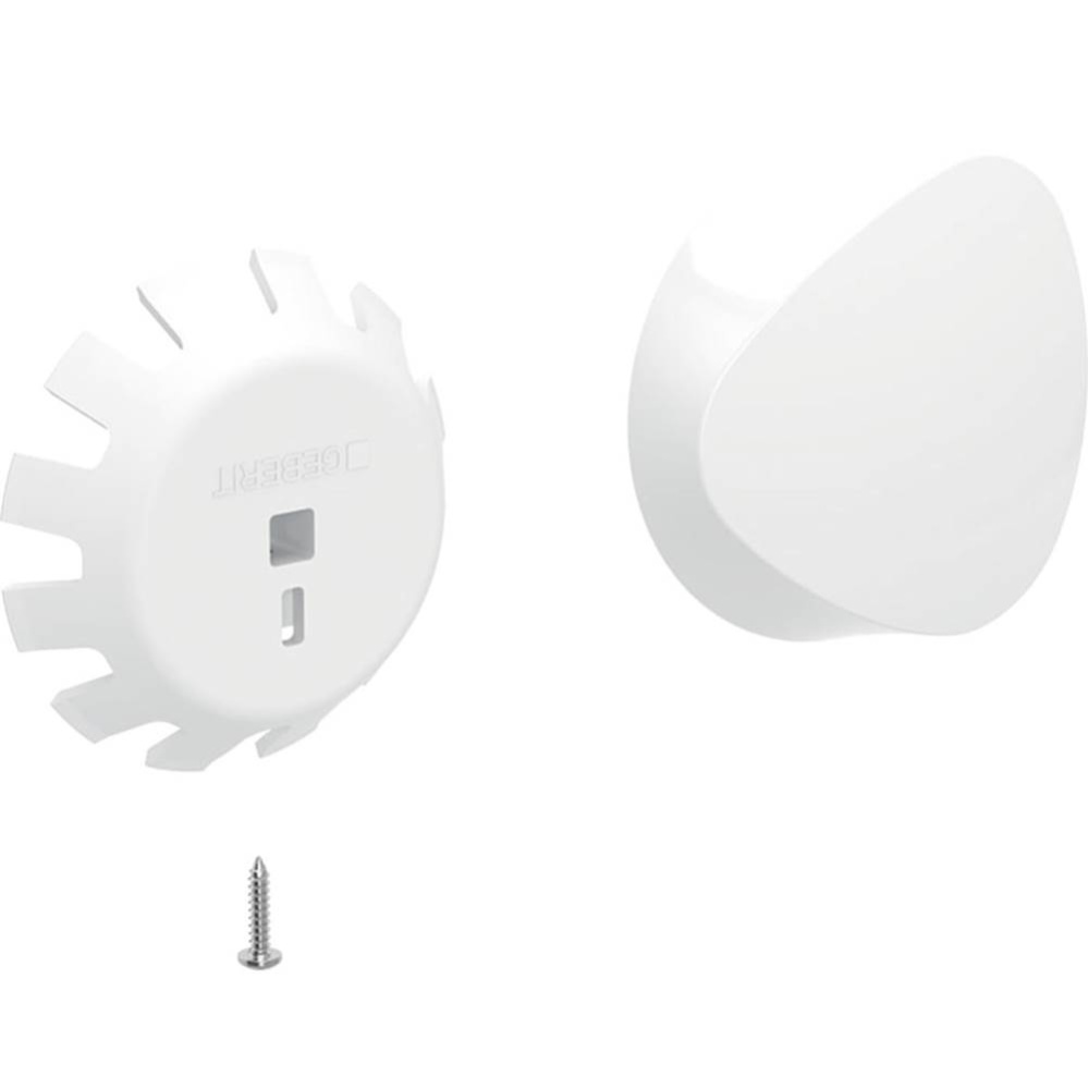 Geberit actuator rosette for bathtub drain with turn handle, plastic