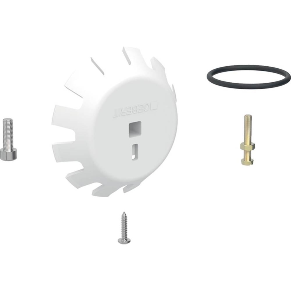 Geberit Fertigbauset für Badewannenablauf d52, mit Drehbetätigung, für Einbaubadewa