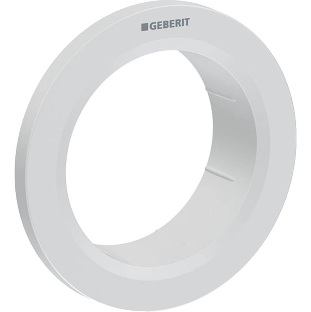 Geberit collar for Type 01 remote flush actuator, round, furniture actuator: chrom / matt, easy-to
