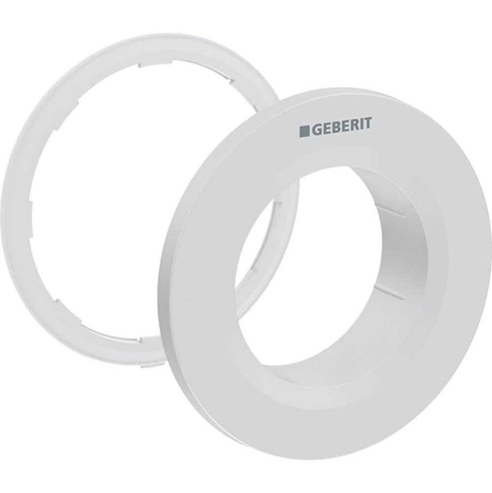 Geberit collar for Type 01 remote flush actuator, round, concealed actuator: chrom / matt, easy-to