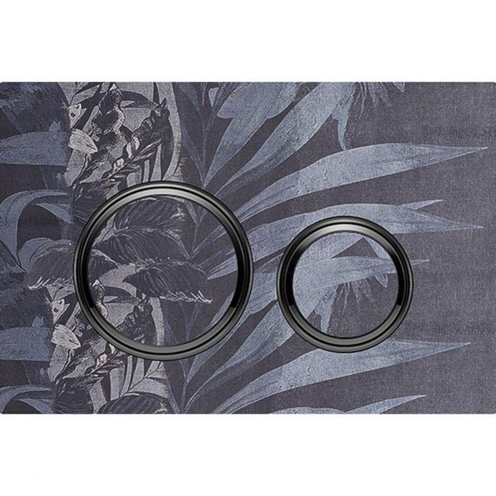 Geberit Sigma50 (ex Sigma21) actuator plate for dual flush, round, metal colour black chrome: Base