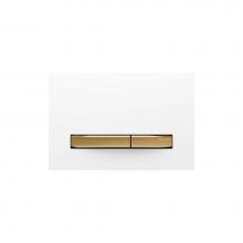 Geberit 115.672.11.2 - Geberit Sigma50 actuator plate for dual flush, square, metal colour brass-coloured: Base plate and