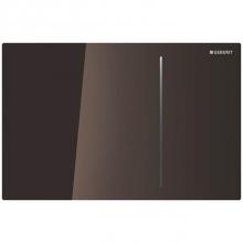 Geberit 115.620.SQ.1 - Geberit actuator plate Sigma70 for dual flush, for Sigma concealed cistern 12 cm: glass umber