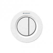 Geberit 116.042.11.1 - Geberit Type 01 remote flush actuation, pneumatic, round, for dual flush, concealed actuator: whit