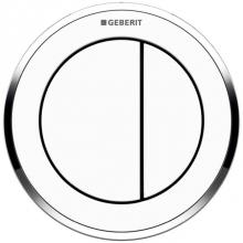 Geberit 116.055.KJ.1 - Geberit Type 10 remote flush actuation, pneumatic, round, for dual flush, concealed actuator: Coll