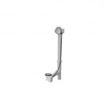 Geberit 150.156.21.1 - Geberit bathtub drain with turn handle, d52, length 24 cm, with ready-to-fit set, PP: chrom / glos