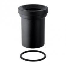 Geberit 152.402.16.1 - Geberit straight connector with sleeve and round cord ring: D.110mm, black