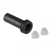 Geberit 152.608.46.1 - Geberit straight connector with sleeve and cover caps: D.50mm, chrom / matt