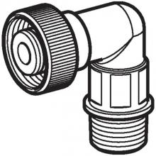 Geberit 242.131.00.1 - Geberit connecting nipple, bent, for urinal flush control
