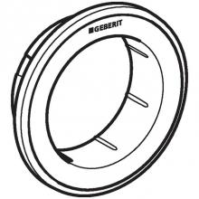 Geberit 242.964.KJ.1 - Geberit collar for Type 10 remote flush actuator, round, furniture actuator: Collar: white, Design