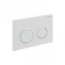 Geberit 980.003.KK.1 - Geberit showroom actuator plate Omega20, dual flush: white / gold-plated / white