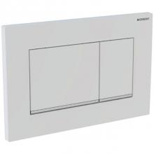 Geberit 980.012.KK.1 - Geberit showroom actuator plate Sigma30, dual flush: white / gold-plated / white