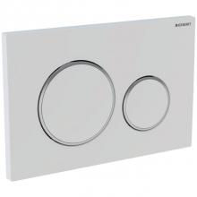 Geberit 980.015.KJ.1 - Geberit showroom actuator plate Sigma20, dual flush: white / bright chrome / white