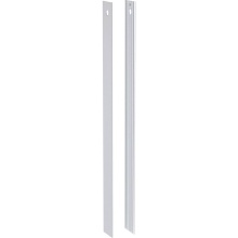 Geberit 243.541.00.1 - Side cladding set for Geberit Monolith sanitary module for WC, 101 cm: aluminium brushed