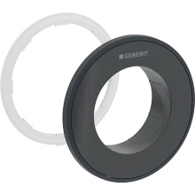 Geberit 242.963.DW.1 - Geberit collar for Type 10 remote flush actuator, round, concealed actuator: Collar: black, Design