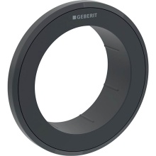 Geberit 242.964.16.1 - Geberit collar for Type 10 remote flush actuator, round, furniture actuator: black / matt