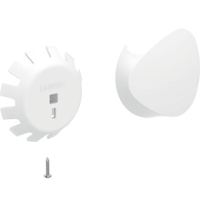 Geberit 241.628.11.1 - Geberit actuator rosette for bathtub drain with turn handle, plastic