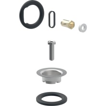 Geberit 242.769.00.1 - Geberit Befestigungsmaterial für Badewannenablauf mit Drehbetätigung und Zulauf, d52, f&