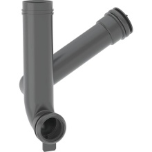 Geberit 243.967.00.1 - Geberit flush bend with branch fitting for odour extraction