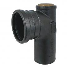 Geberit 367.072.18.1 - Geberit cast iron fitting 90 Degrees: 90mm inlet, 3'' outlet, 2'' NPTF heel ou