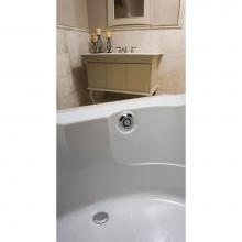 Geberit 151.602.21.1 - Geberit bathtub drain with push actuation PushControl, 17-24'' PP, with ready-to-fit-set