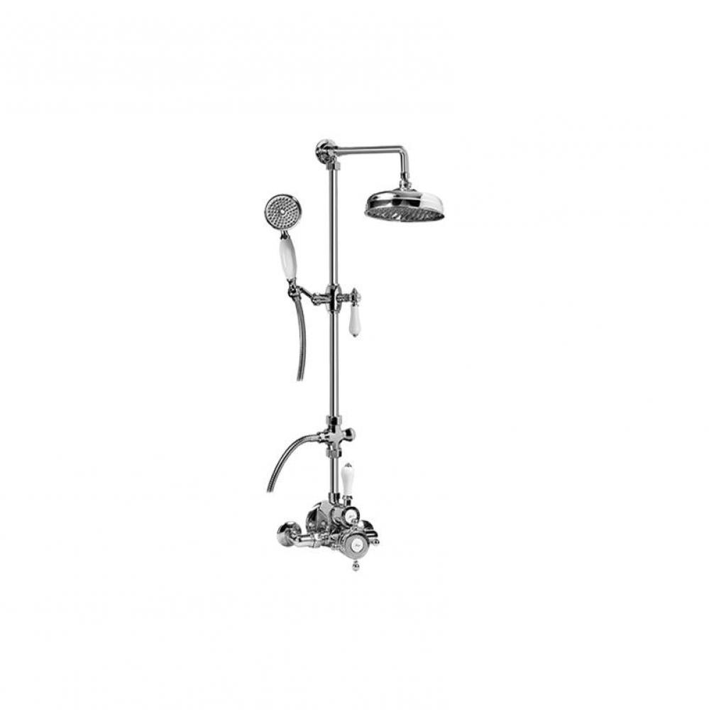 Adley Exposed Thermostatic Shower System w/Handshower (Rough and Trim)