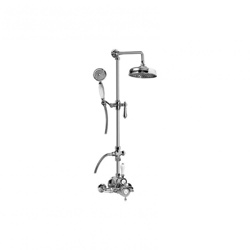 Adley Exposed Thermostatic Shower System w/Handshower (Rough and Trim)