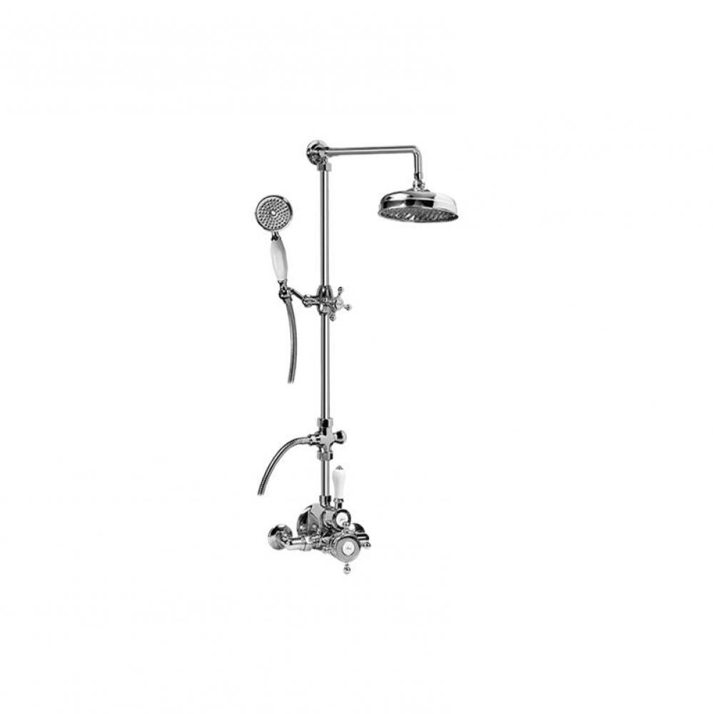 Adley Exposed Thermostatic Shower System w/Handshower (Rough and Trim)