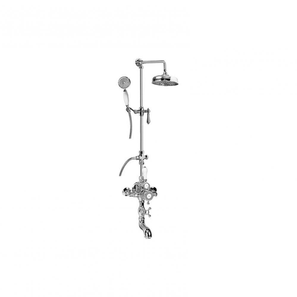 Adley Exposed Thermostatic Tub and Shower System w/Handshower (Rough and Trim)