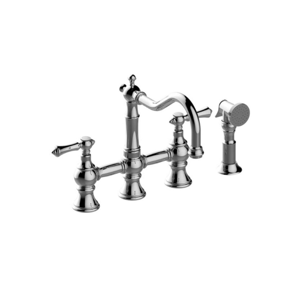 Bridge Kitchen Faucet with Side Spray