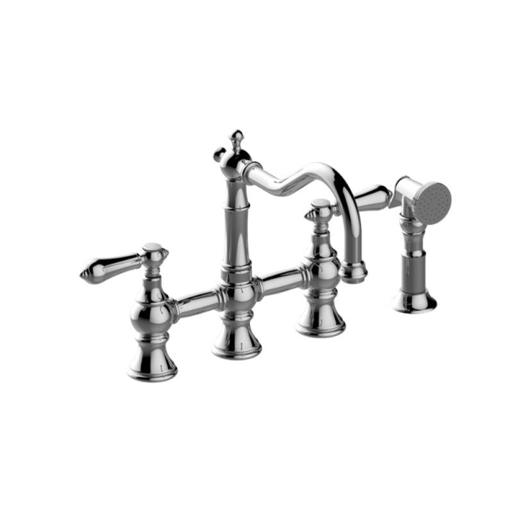 Bridge Kitchen Faucet with Side Spray