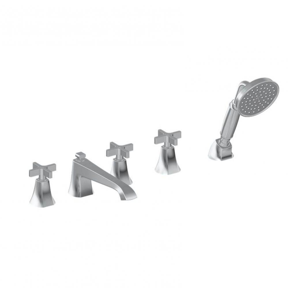 Finezza DUE Roman Tub Set w/Handshower w/Cross Handle (Rough and Trim)