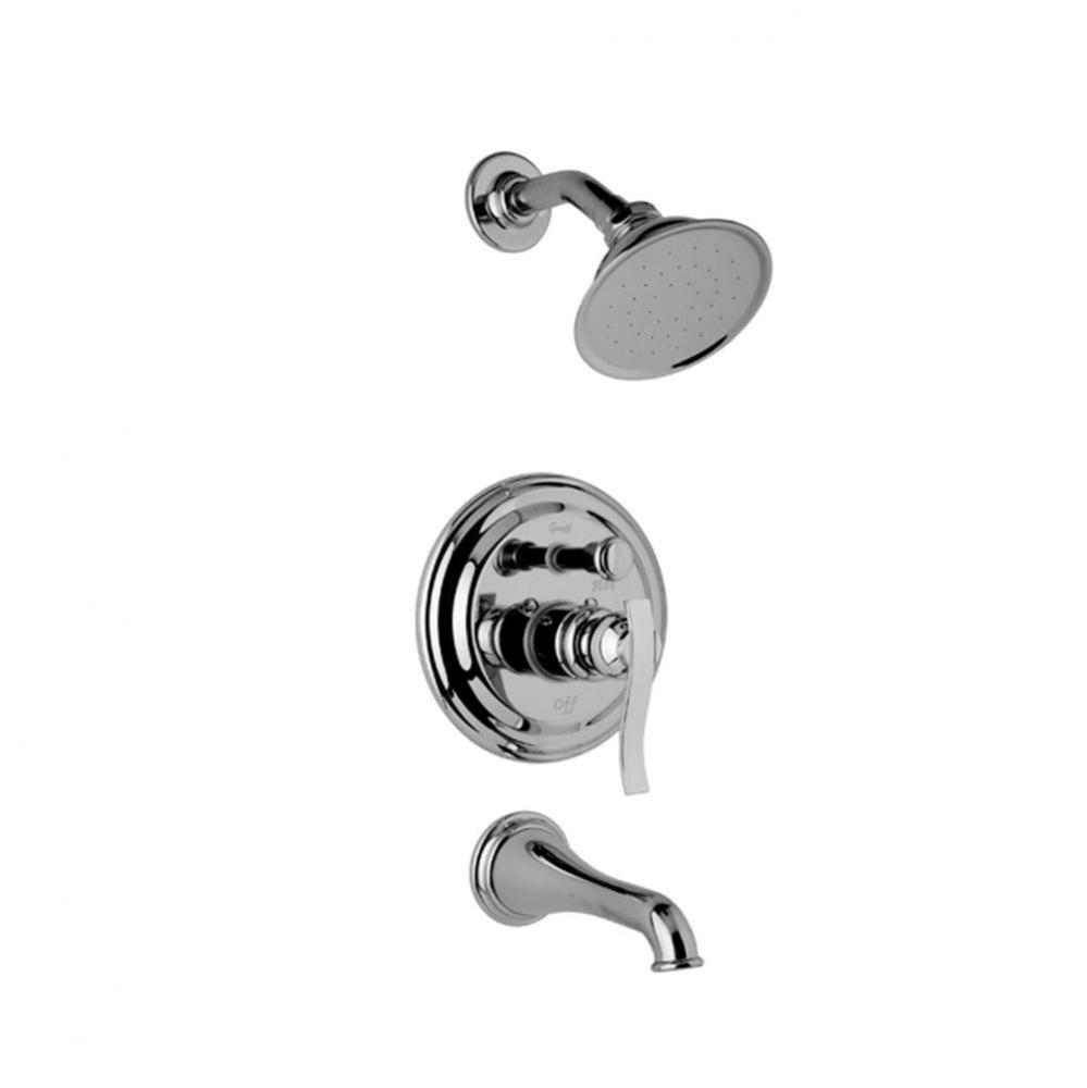 Traditional Pressure Balancing Tub & Shower Set (Rough & Trim)