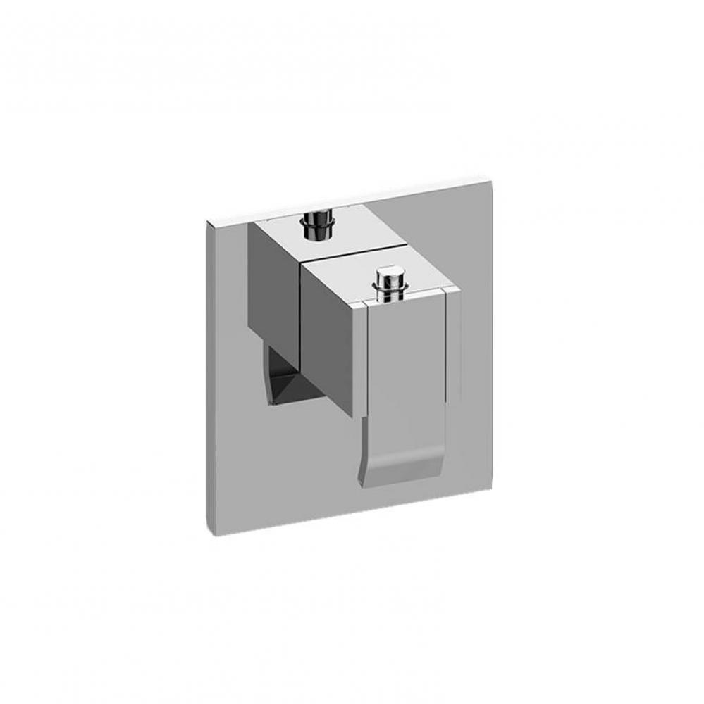 M-Series Square Thermostatic Valve Trim Plate w/Qubic Handle