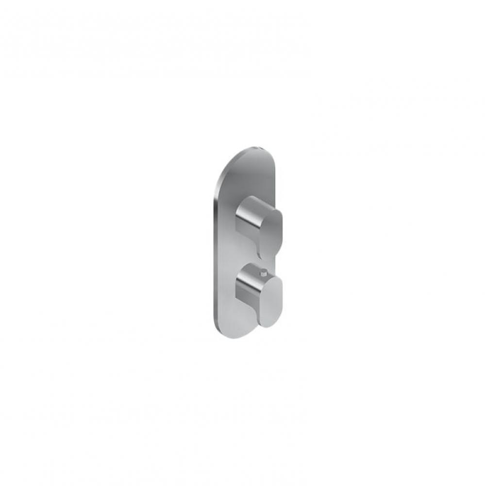 Ametis Round M-Series Valve Trim with Two Handles