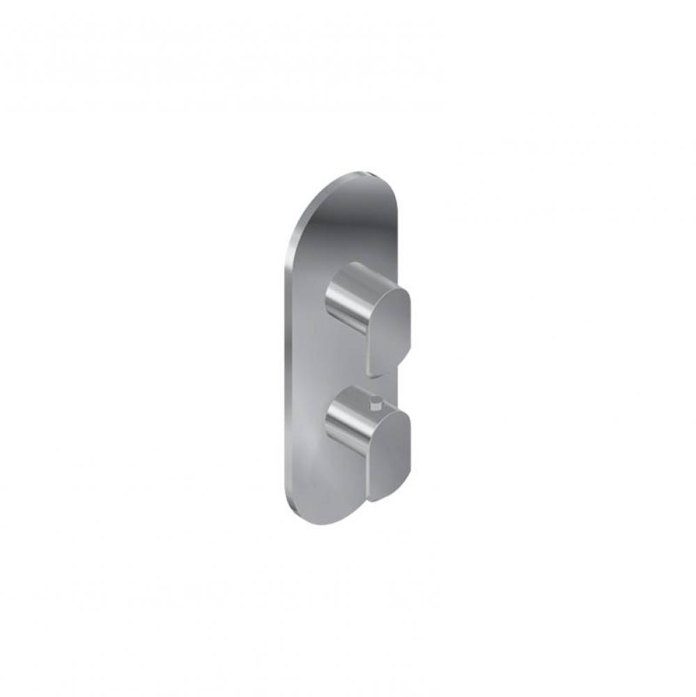 Phase Round M-Series Valve Trim with Two Handles