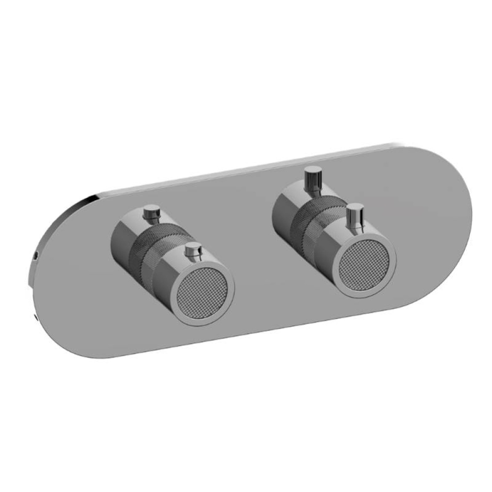 Cameo Round M-Series Valve Trim with Two Handles (Horizontal Orientation)