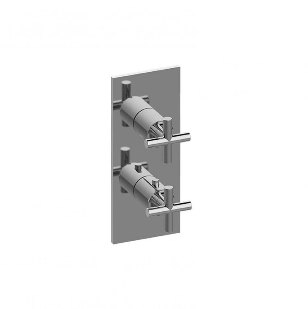 M.E./Terra Square M-Series Valve Trim with Two Handles