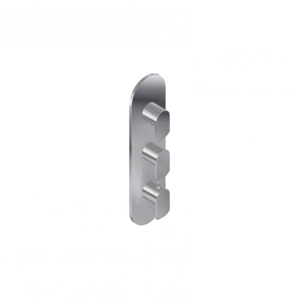 Phase Round M-Series Valve Trim with Three Handles