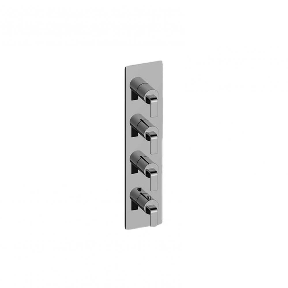 Immersion Square M-Series Valve Trim with Four Handles