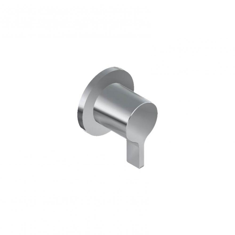M-Series Round 3-Way Diverter Trim Plate with Terra Handle