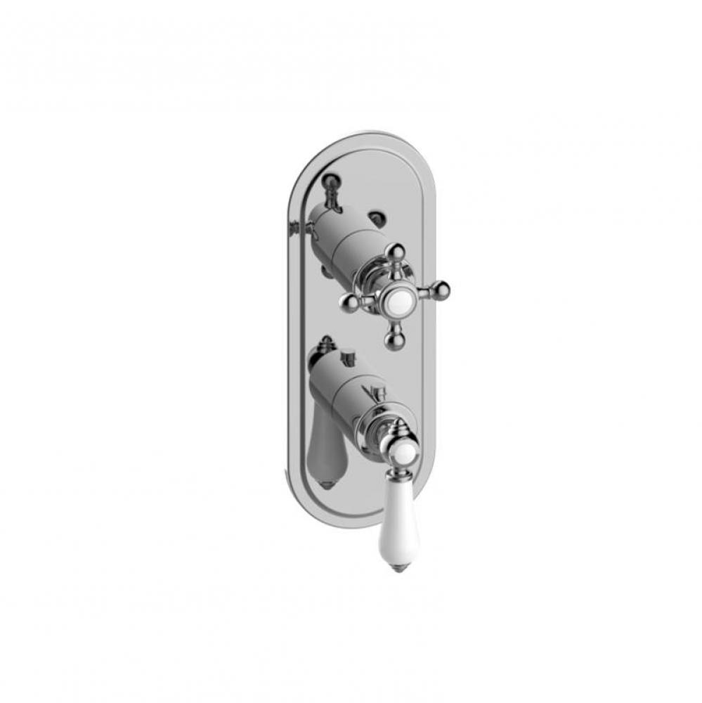 Adley Traditional M-Series Valve Trim with Two Handles