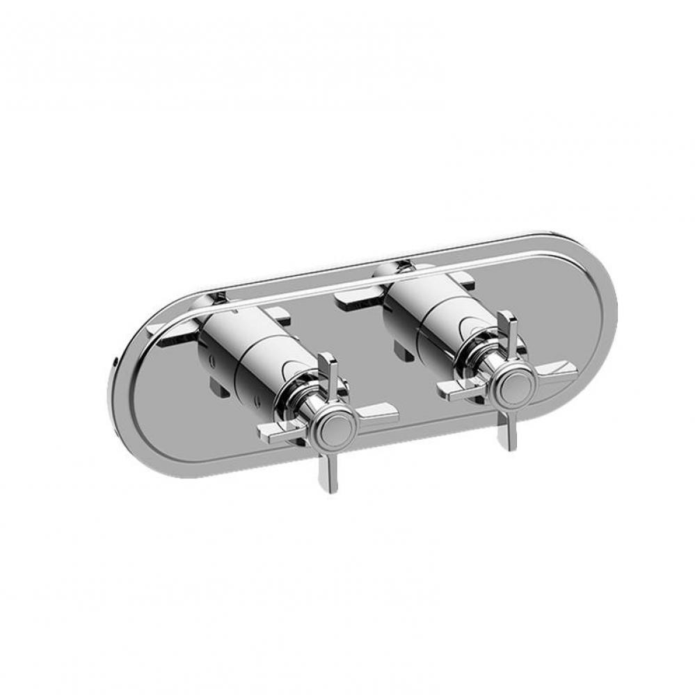 Camden Traditional M-Series Valve Trim with Two Handles (Horizontal Orientation)