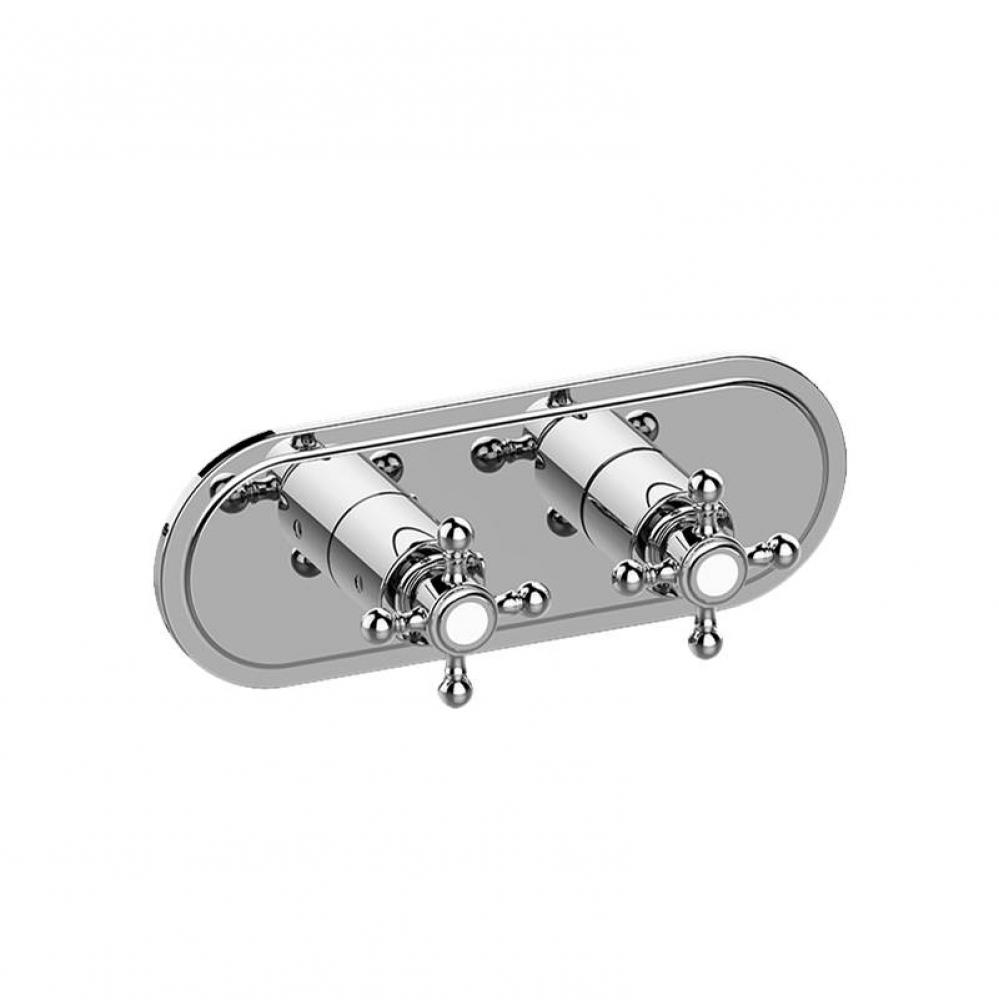 Adley Traditional M-Series Valve Trim with Two Handles (Horizontal Orientation)