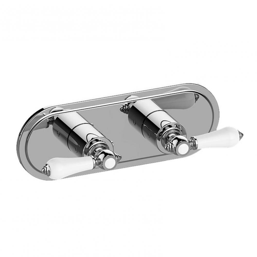 Adley Traditional M-Series Valve Trim with Two Handles (Horizontal Orientation)